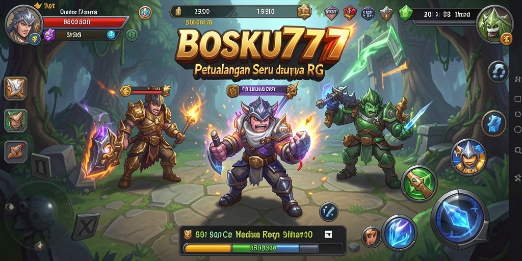 Tampilan gameplay BOSKU777 yang seru dan menantang di dunia RPG.