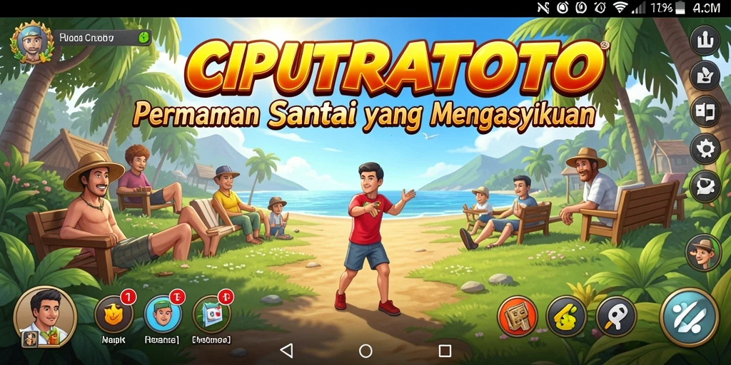 Tampilan gameplay CIPUTRATOTO yang penuh warna dan menarik.