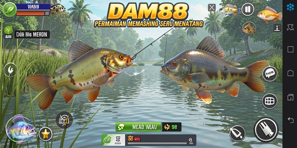Tangkapan ikan besar di gameplay DAM88 yang seru.