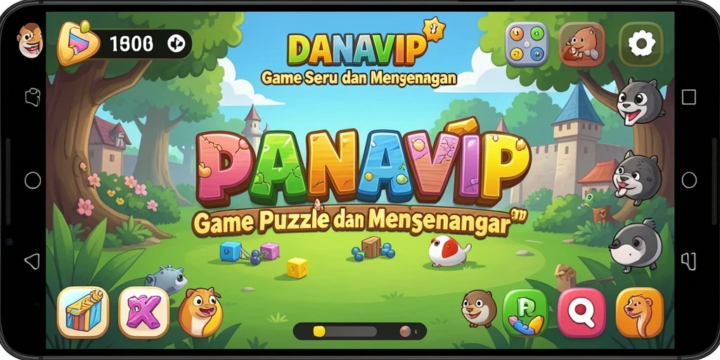 Screenshot gameplay DANAVIP menampilkan tantangan Puzzle yang seru.