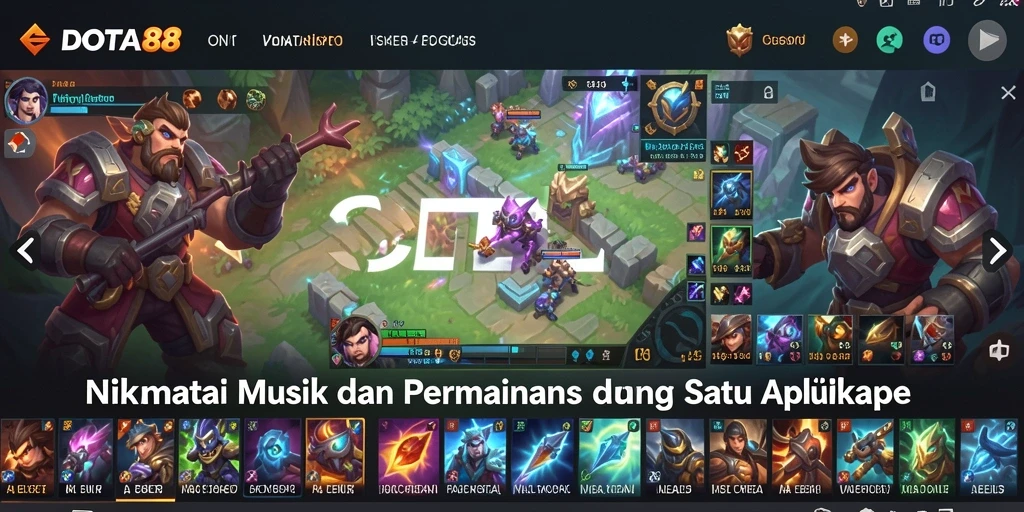 Screenshot gameplay DOTA88 menampilkan interaksi musikal yang seru.
