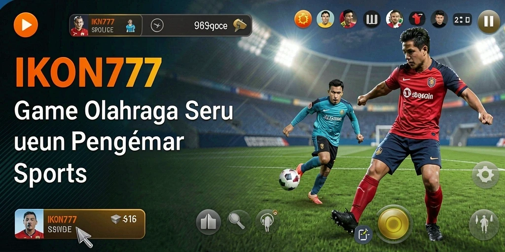 Screenshot gameplay menampilkan pertandingan olahraga yang seru dan dinamis.