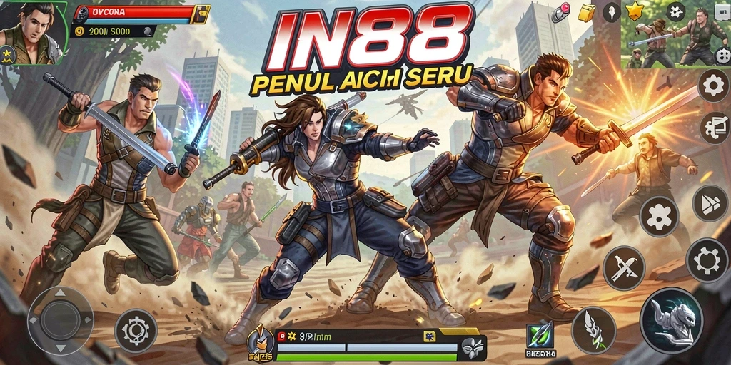 Gameplay Fighting IN88 yang intens dan menegangkan.