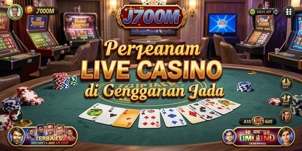 Tampilan Gameplay Seru J200M Live Casino dengan Dealer Langsung.