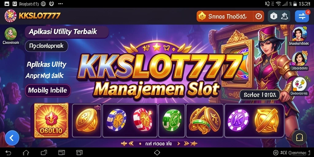 Tampilan utama KKSLOT777 yang menampilkan fitur manajemen slot.
