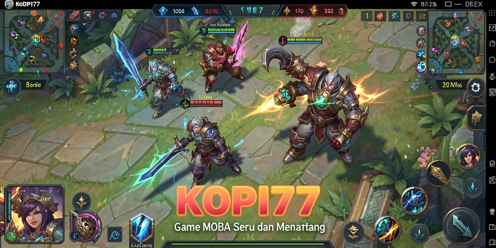 Screenshot gameplay KOPI77 dengan aksi seru dalam pertempuran.