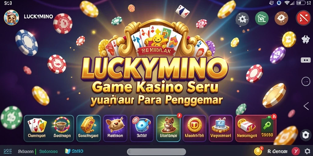 Tampilan screenshot <strong>LUCKYMINO</strong> menampilkan gameplay Kasino yang menarik.