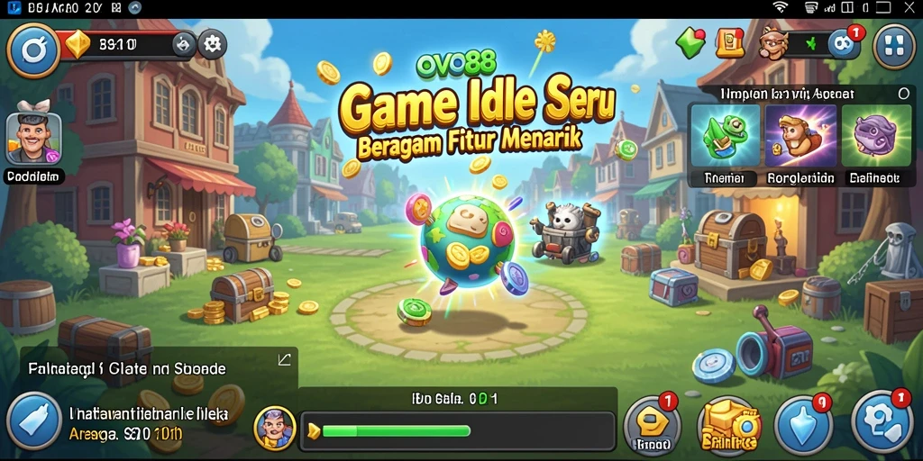 Tangkapan layar gameplay OVO88 menunjukkan keseruan bermain Idle.