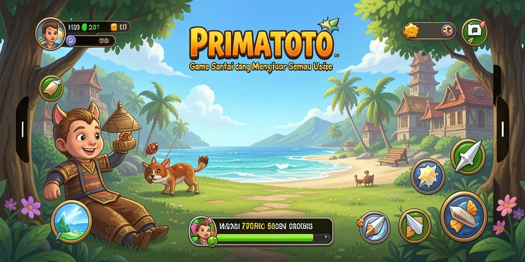 Tampilan gameplay menarik dari PRIMATOTO yang menghibur.