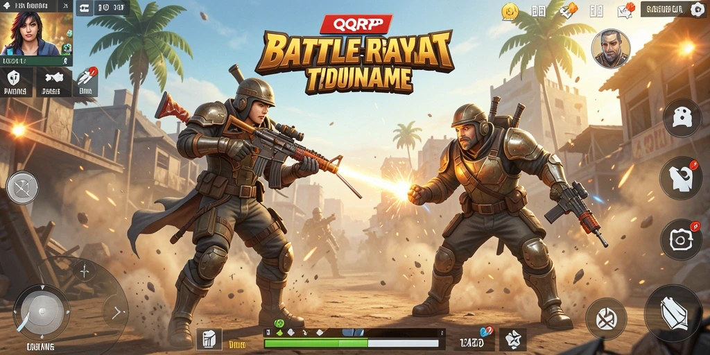 Gameplay seru dan mendebarkan di dunia Battle Royale.