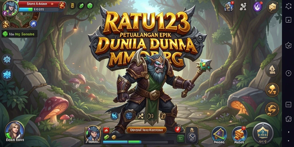 Gameplay menakjubkan di dunia fantasi MMORPG.