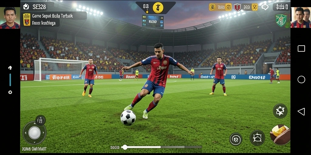Gameplay menarik di SE328 yang menampilkan aksi sepak bola mendebarkan.