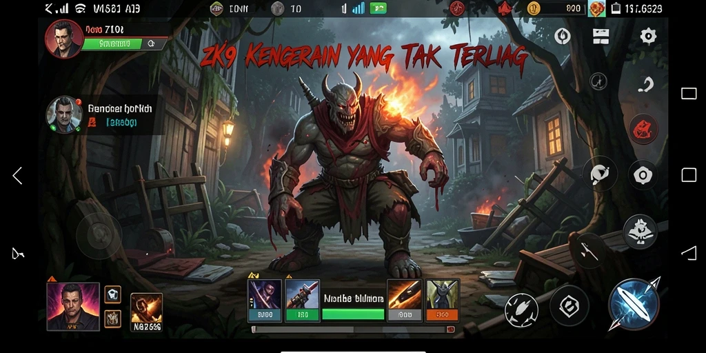 Screenshot menampilkan gameplay menegangkan dari ZK9.